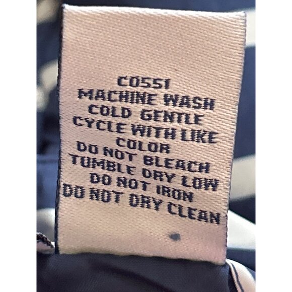 Reversible Princess Cruises Quilted Puffer Vest M Navy & White Stripes - Picture 7 of 9